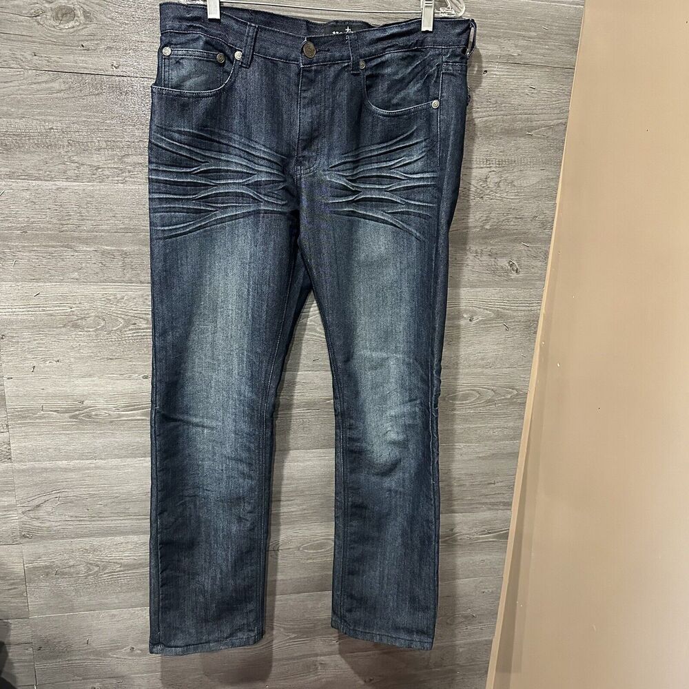 NOSTIC Men's Jeans Size 36x32‎ Dark Wash Denim